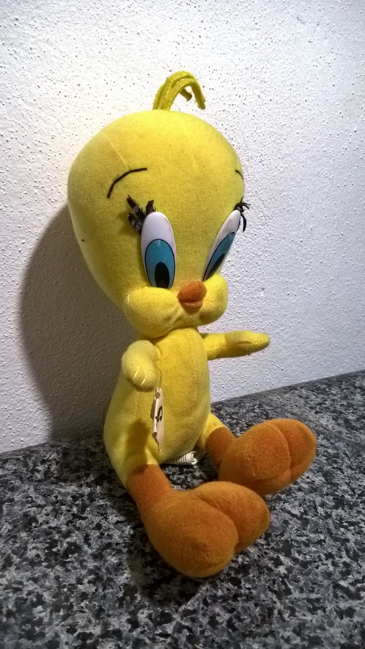 Boneco De Pelúcia Pássaro Passarinho Amarelo Personagem Piu Piu