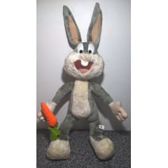Pernalonga Coelho Looney Tunes Bichinho de Pelucia Articulável Usado