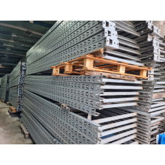 Lote Porta Pallet Pallets Palete Paletes 280m 100 Montantes 600 Longarinas Usado Lote Porta Pallet Pallets Palete Paletes 280m 100 Montantes 600 Longarinas Usado