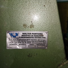 Revisadeira de Tecidos 1,4m Walter Porteiro Modelo J Usada, Precisa Revisão