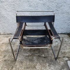 Poltrona Wassily Original Assinada bauhaus marcel breuer Antiga