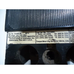 Disjuntor 240Ac 125a Siemens Usado QJ23B125 40°C