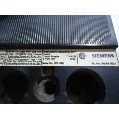 Disjuntor 240Ac 125a Siemens Usado QJ23B125 40°C