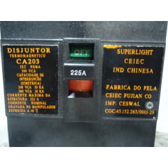 Disjuntor Termomagnético Usado 240Vca 380Vca Ca203 Ceic usado