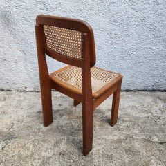 Cadeira Assento de Palha Antiga Usada
