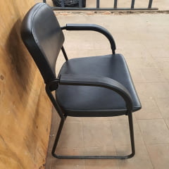 Cadeira Fixa Com Braço Para Escritório Recepção Sala de Espera Giroflex Usada