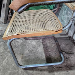 Lote 4 Cadeiras Cesca com Braço Originais Marcel Breuer